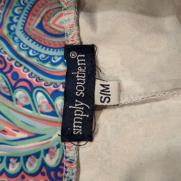 Womens Simply Southern paisley wide leg pants size S/M - Picture 2 of 4